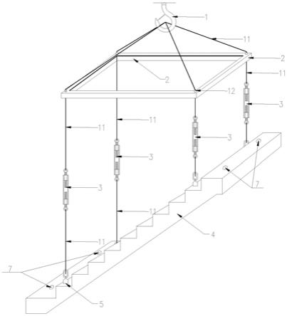 一种装配式预制楼梯吊装吊架的制作方法