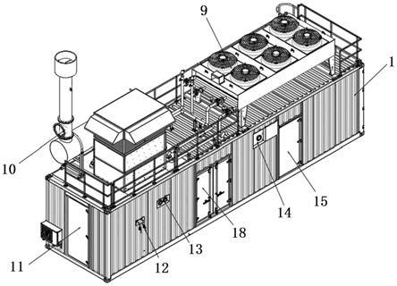 一种集装箱形式燃气发电机组的制作方法