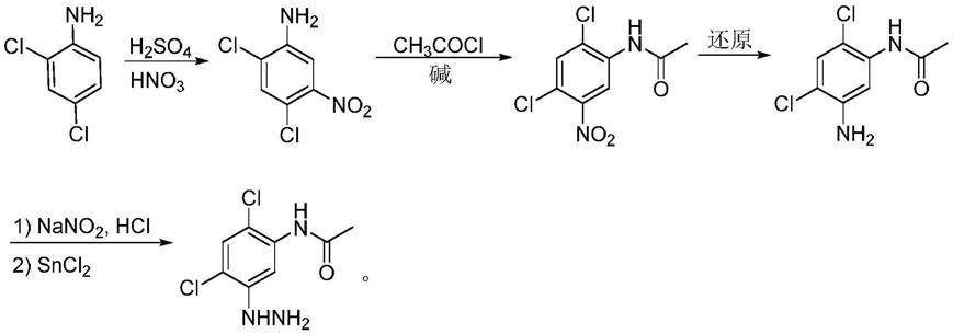 N-（2，4-二氯-5-肼基苯基）乙酰胺化合物及其合成方法与流程