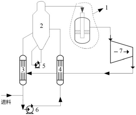 一种二次分离器及MVR强制循环系统的制作方法