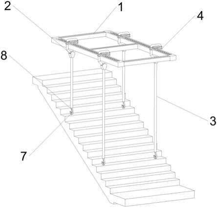 一种预制楼梯入库用吊装机构的制作方法