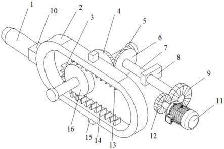 一种电动式抽芯铆枪的齿轮传动结构的制作方法