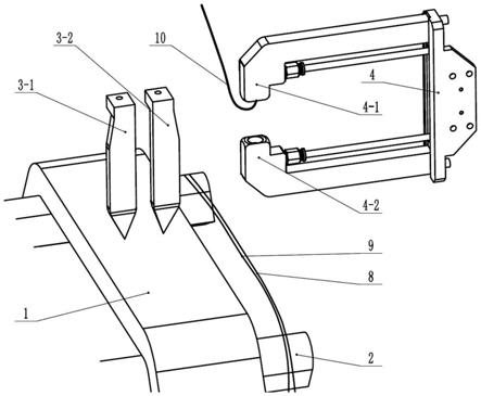 一种摇绞机绞纱自动分股绑绞装置的制作方法