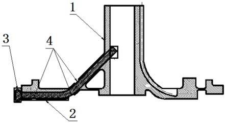 一种内设L型空管铸件的熔模铸造成型方法与流程