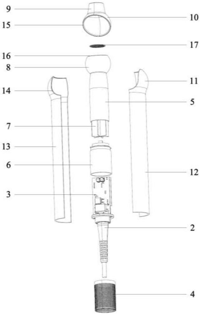 一种可自由旋转和调节角度的手持式吹风器具的制作方法