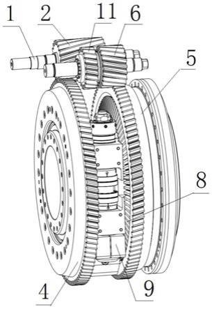 一种差速式大扭矩齿轮减速器的制作方法