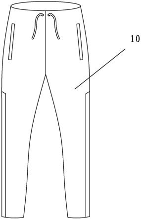 一种斜纹针织运动裤的制作方法