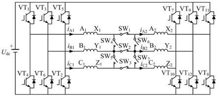一种双绕组永磁同步电机系统的电路拓扑及其控制方法与流程