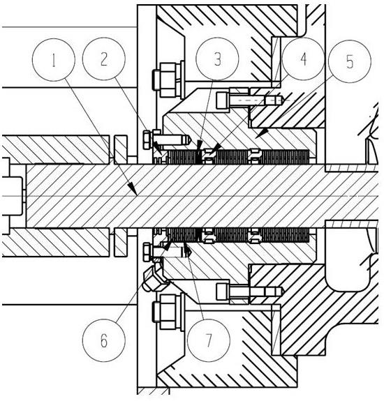 低温离心泵用气体迷宫密封结构的制作方法