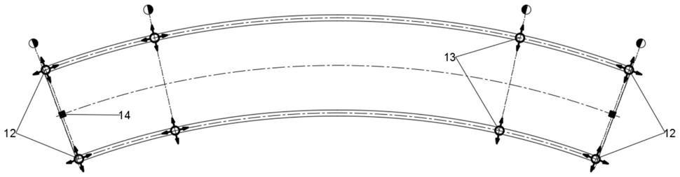 一种下承式曲线提篮拱桥支承约束体系及其设置方法与流程