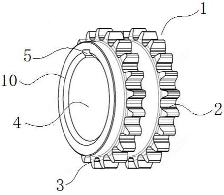 一种汽车发动机曲轴链轮及其安装结构的制作方法