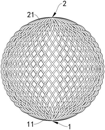 一种具有编织结构的球形弹性件的制作方法
