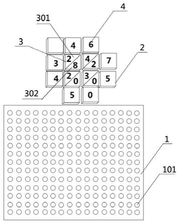 格子乘法磁力积木玩具的制作方法