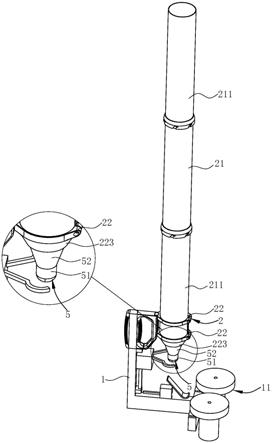 球筒可拆卸的羽毛球发球机的制作方法