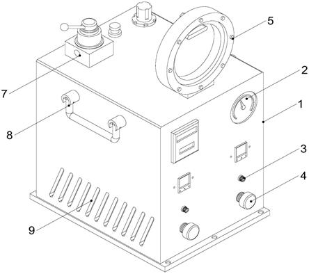 一种带刻度盘显示气密性水箱测试装置的制作方法