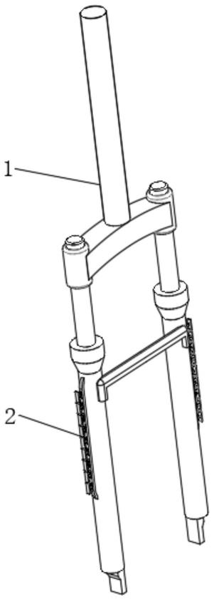 一种自行车用抗侧向冲击的全铝机械锁前叉的制作方法