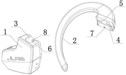 一种挂耳又可挂眼镜的TWS蓝牙耳机的制作方法