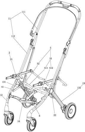 新四折车脚踏板结构及婴儿车的制作方法