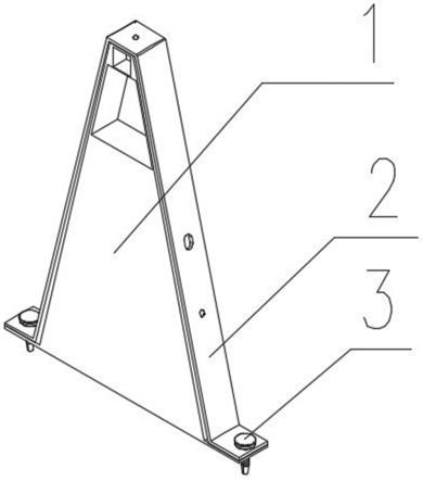 一种用于猪舍空气过滤墙搭建的三角架的制作方法