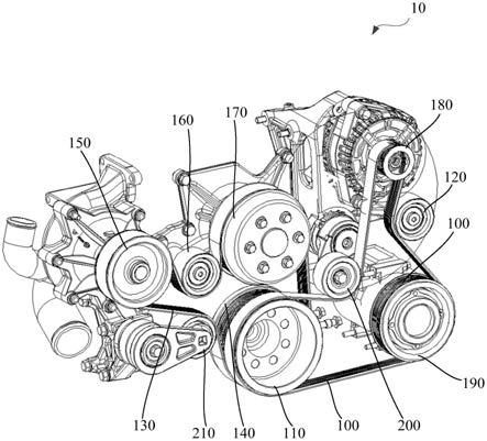 发动机轮系结构、发动机和车辆的制作方法