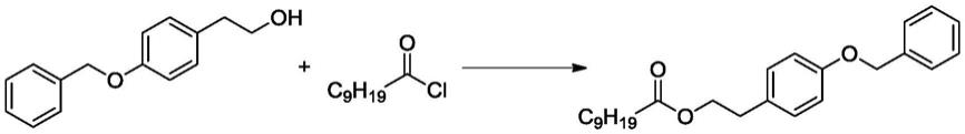 一种4-苄氧基苯基乙基正癸酸酯的制备方法与流程
