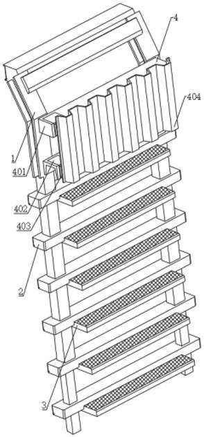 一种多级连接式金属钢结构爬梯结构的制作方法
