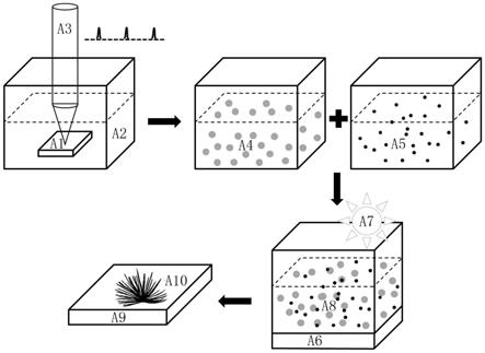 一种金微纳米松针复合结构及其制备方法与流程