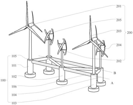 一种组合式风电机组和海上风电系统的制作方法