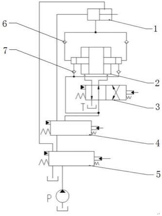 一种工程机械阀控式增压缸连续作业装置的制作方法