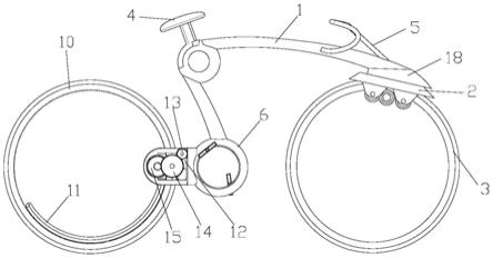 一种具有新型波箱传动单车变速器的自行车的制作方法