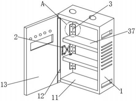 一种具有内部安装件固定尺寸自调节结构的电气柜的制作方法