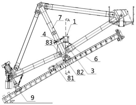 变角度斜爬式挂篮中横梁调整装置的制作方法