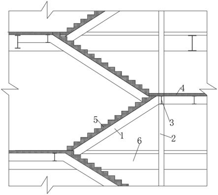 一种免模架钢混凝土组合楼梯的制作方法