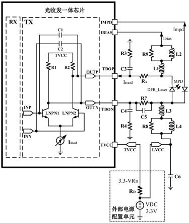 一种DFB激光器直流耦合输出电源配置方案的制作方法
