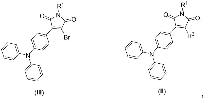 一种含马来酰亚胺的三苯胺类化合物及其制备方法和应用与流程