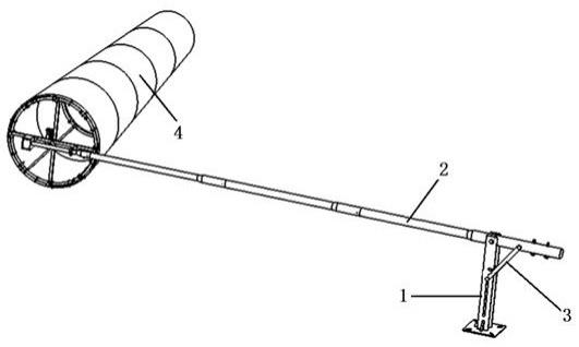 风向标装置中支撑底座与风向标杆件的连接结构的制作方法