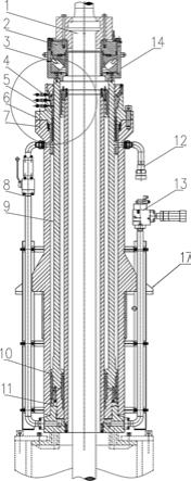 用于隔水管防台软悬挂的中空液压油缸的制作方法