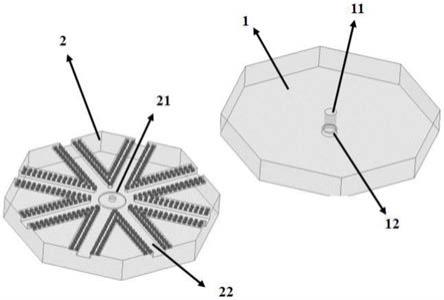 一种基于电磁带隙结构的径向功率分配/合成器的制作方法