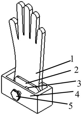一种康复机器手的感测手套支架的制作方法