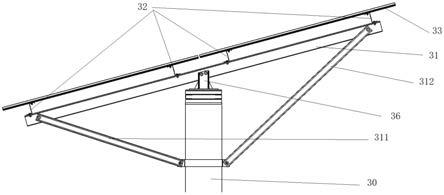 光伏组件支架的安装结构的制作方法