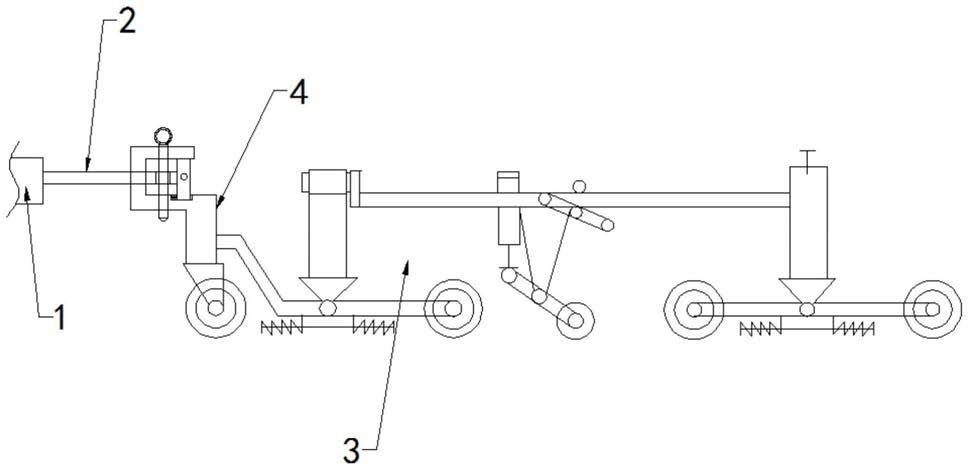 一种八轮平整度测试仪的车载牵引装置的制作方法