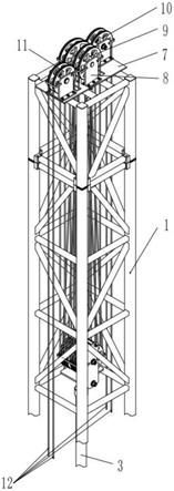 一种旋转塔座舱升降运动用滑轮组的制作方法