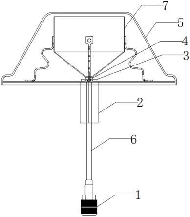 一种新型带凹槽吸顶天线介质垫及其天线的制作方法