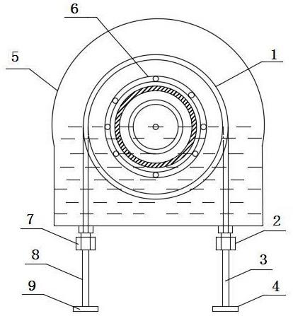 卧式凝结水泵的轴承冷却盘管结构的制作方法