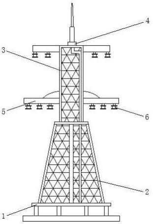 一种电气自动化工程用使用寿命长的电力铁塔的制作方法