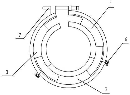 一种风分机落料器气鼓环形密封定位安装工具的制作方法
