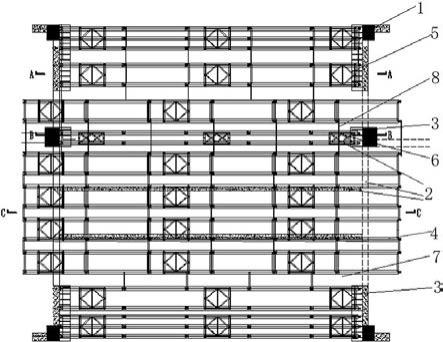 一种采用贝雷梁结构的高空作业平台的制作方法