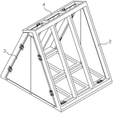 一种具有稳定结构的梯形折叠式房屋的制作方法
