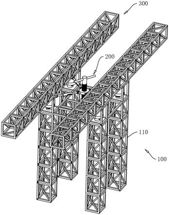 一种支撑连接件、树状异形钢结构支撑装置及施工方法与流程