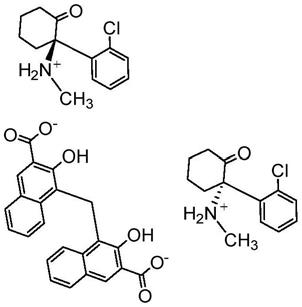 氯胺酮双羟萘酸盐的长效注射剂型的制作方法
